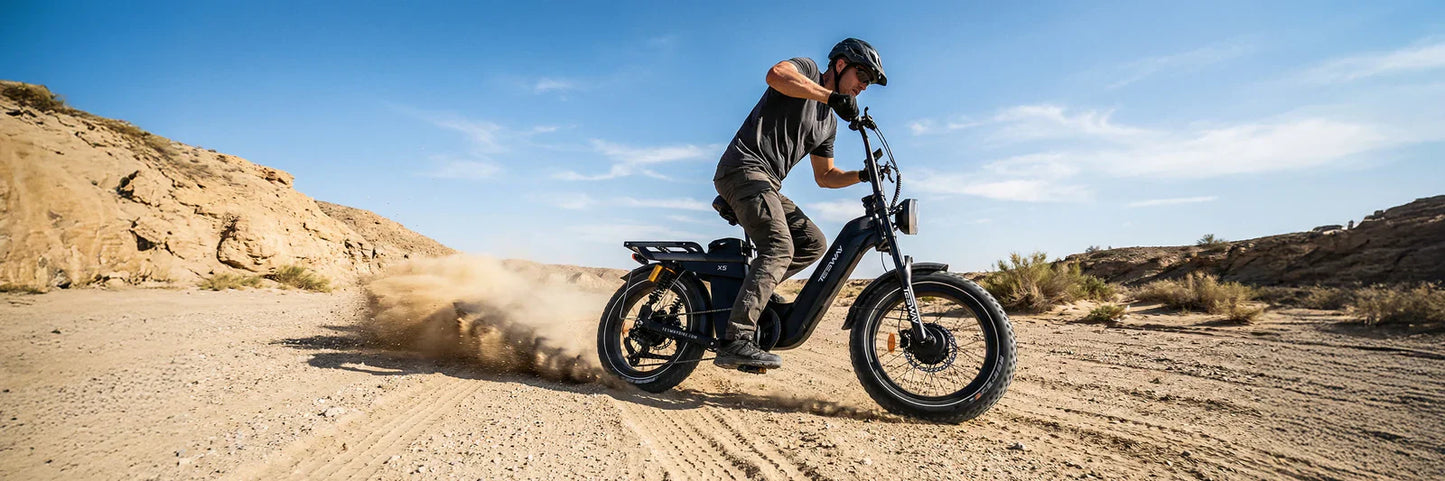 **PREORDER** Tesway X5 AWD Step-Thru Electric Bike 3600W Dual Motor