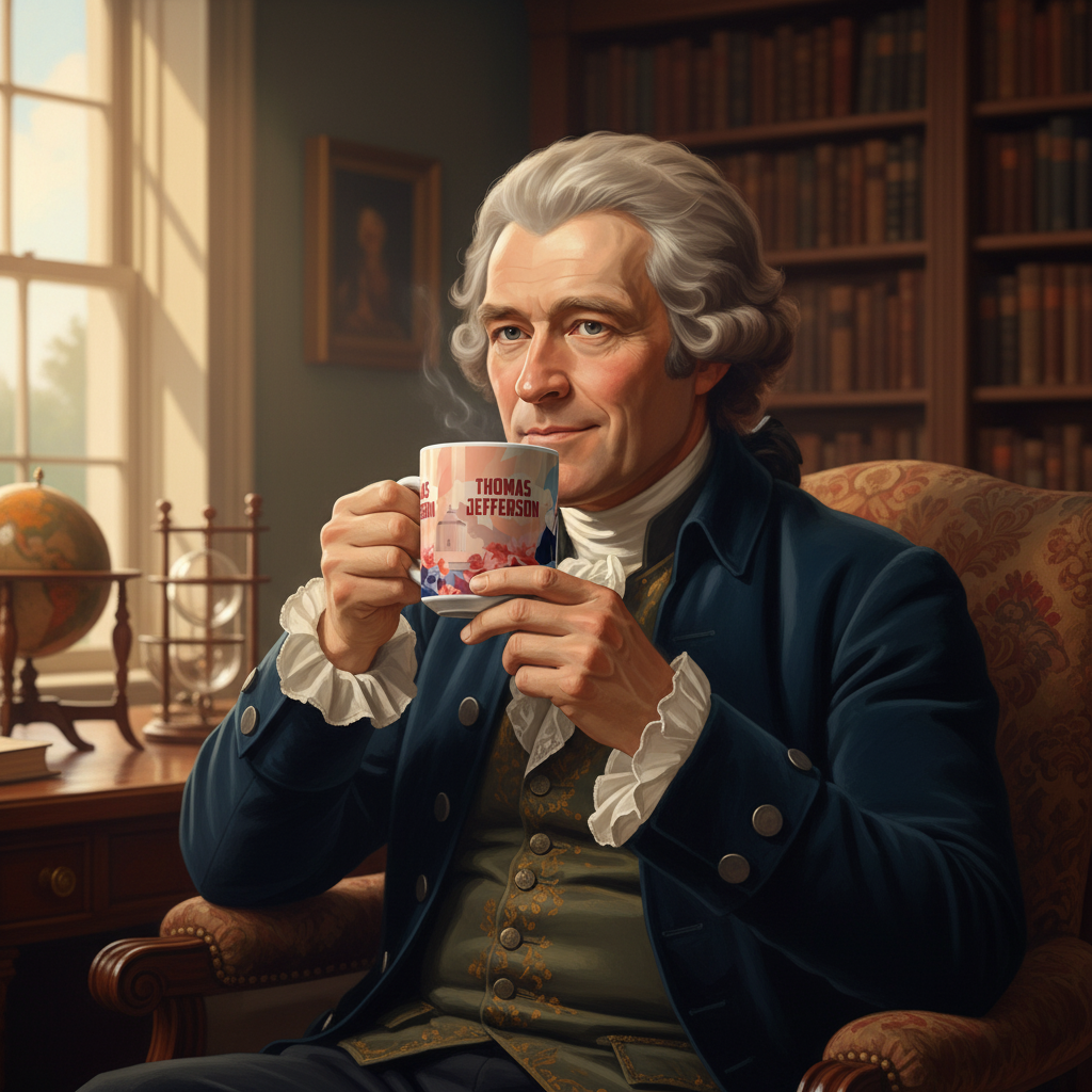 Thomas Jefferson Founding Flavors Ceramic Mug, (11oz, 15oz)