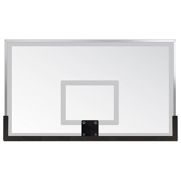 Jaypro Titan 72 in. Glass Backboard Basketball System - Surface Mount with Flex Rim