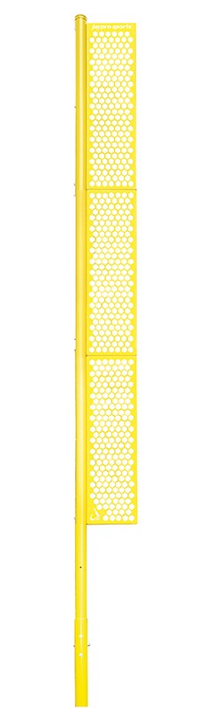 Jaypro Professional 30 ft. Baseball Foul Poles - Semi-Permanent/Surface Mount (Yellow)
