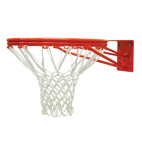Jaypro Gooseneck Basketball System - 60 in. Steel Backboard, Double Rim Goal