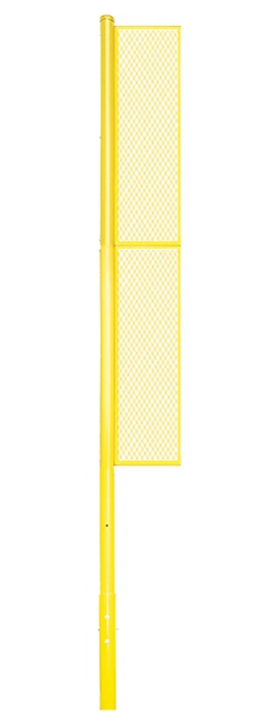 Jaypro Collegiate 20 ft. Foul Poles - Baseball/Softball Semi-Permanent Yellow