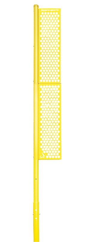 Jaypro Sports 20 ft. Professional Baseball Foul Poles - Semi-Permanent (Yellow)