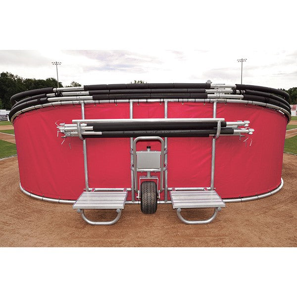 Jaypro Bomber Elite Batting Cage 18x12x22 ft - Portable Heavy-Duty