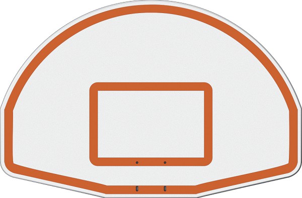Jaypro Gooseneck Basketball System - 54 in. Aluminum Fan Backboard with Double Rim Goal