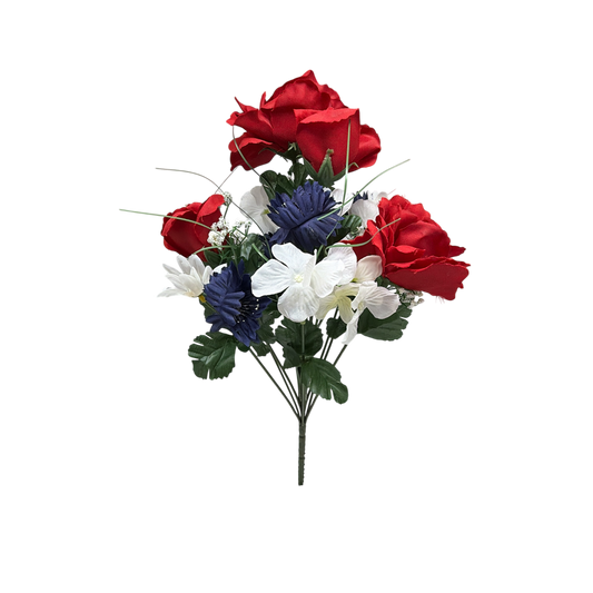 Red White and Blue Flower Bouquet