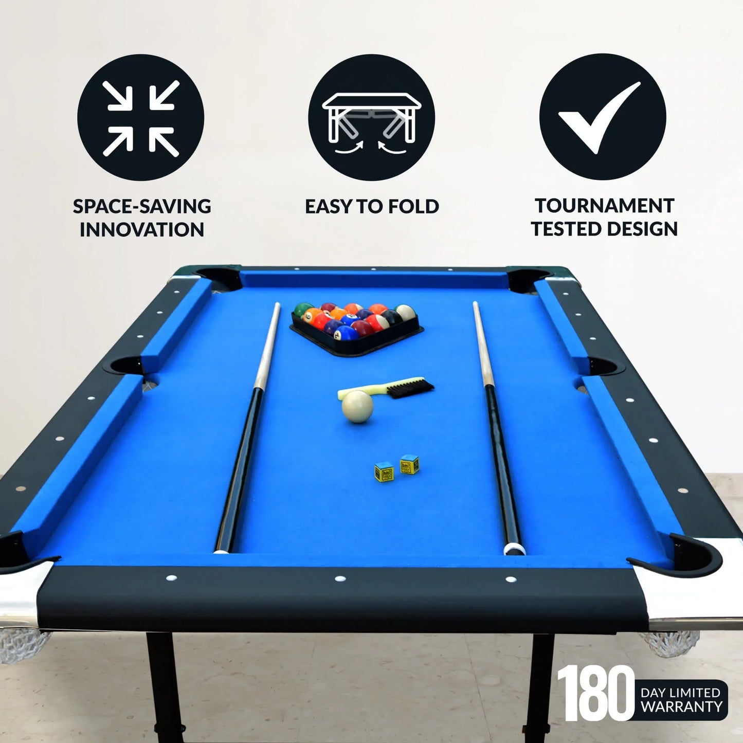Hathaway Fairmont 6-ft Portable Pool Table