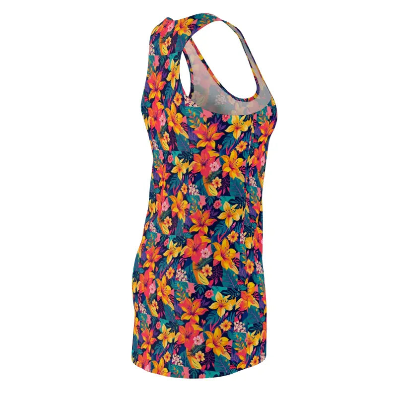 Ocean State Styles Tropical Floral Racerback Dress Women