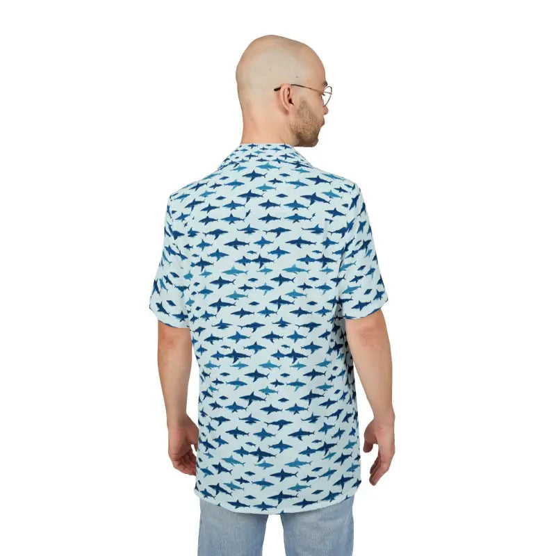 Ocean State Styles Aloha Shark Print Hawaiian Shirt Unisex