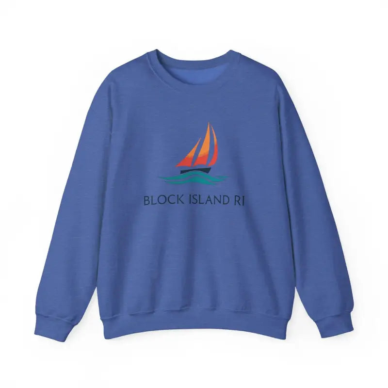 Ocean State Styles Sweatshirt Block Island Sailboat Design