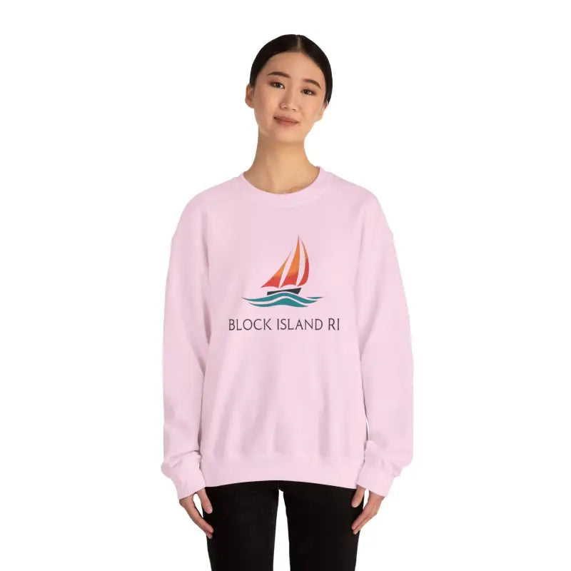 Ocean State Styles Sweatshirt Block Island Sailboat Design