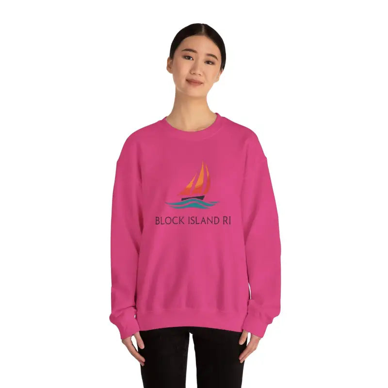 Ocean State Styles Sweatshirt Block Island Sailboat Design