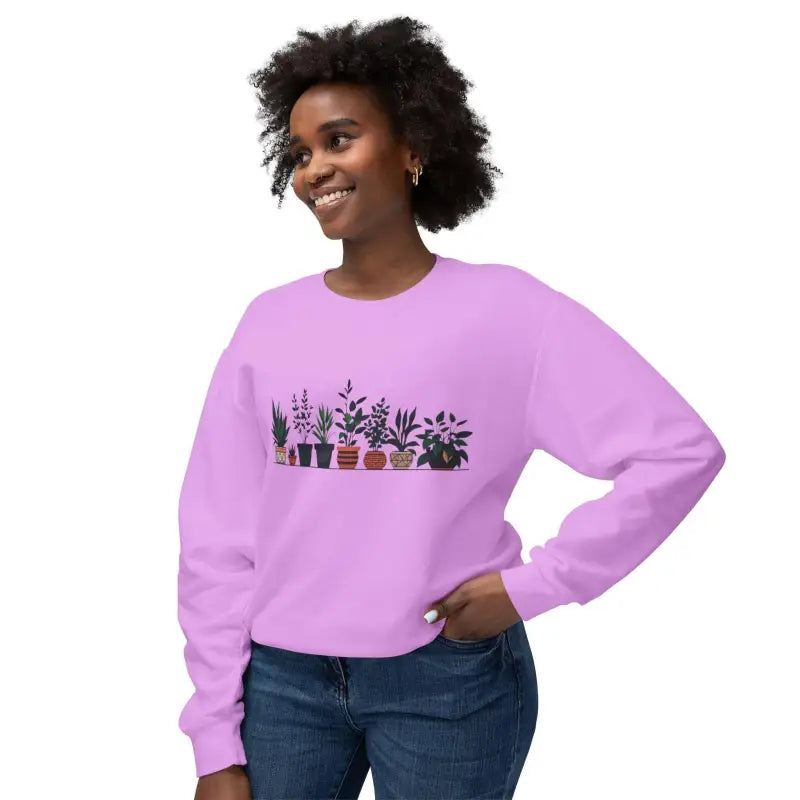 Ocean State Styles Unisex Sweatshirt Potted Plant Design