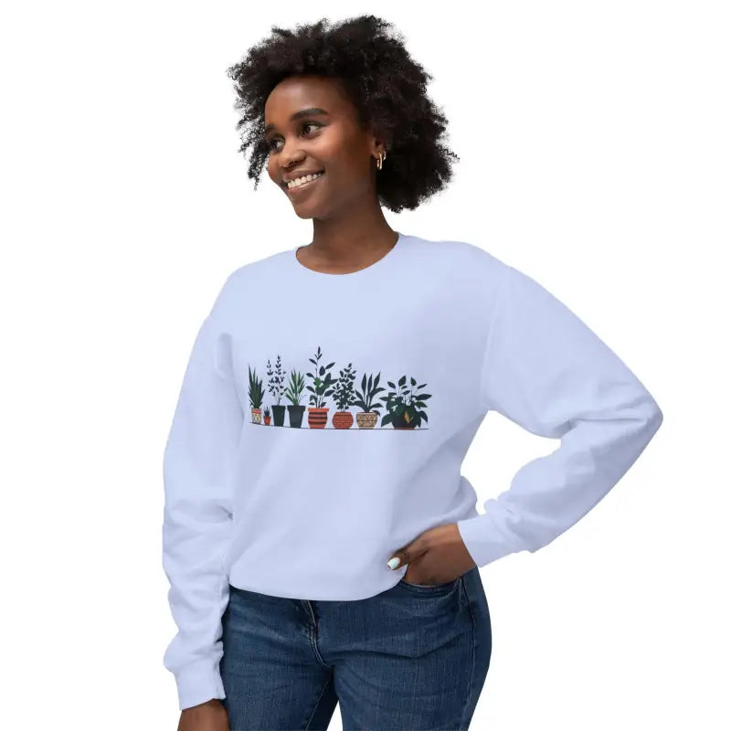 Ocean State Styles Unisex Sweatshirt Potted Plant Design