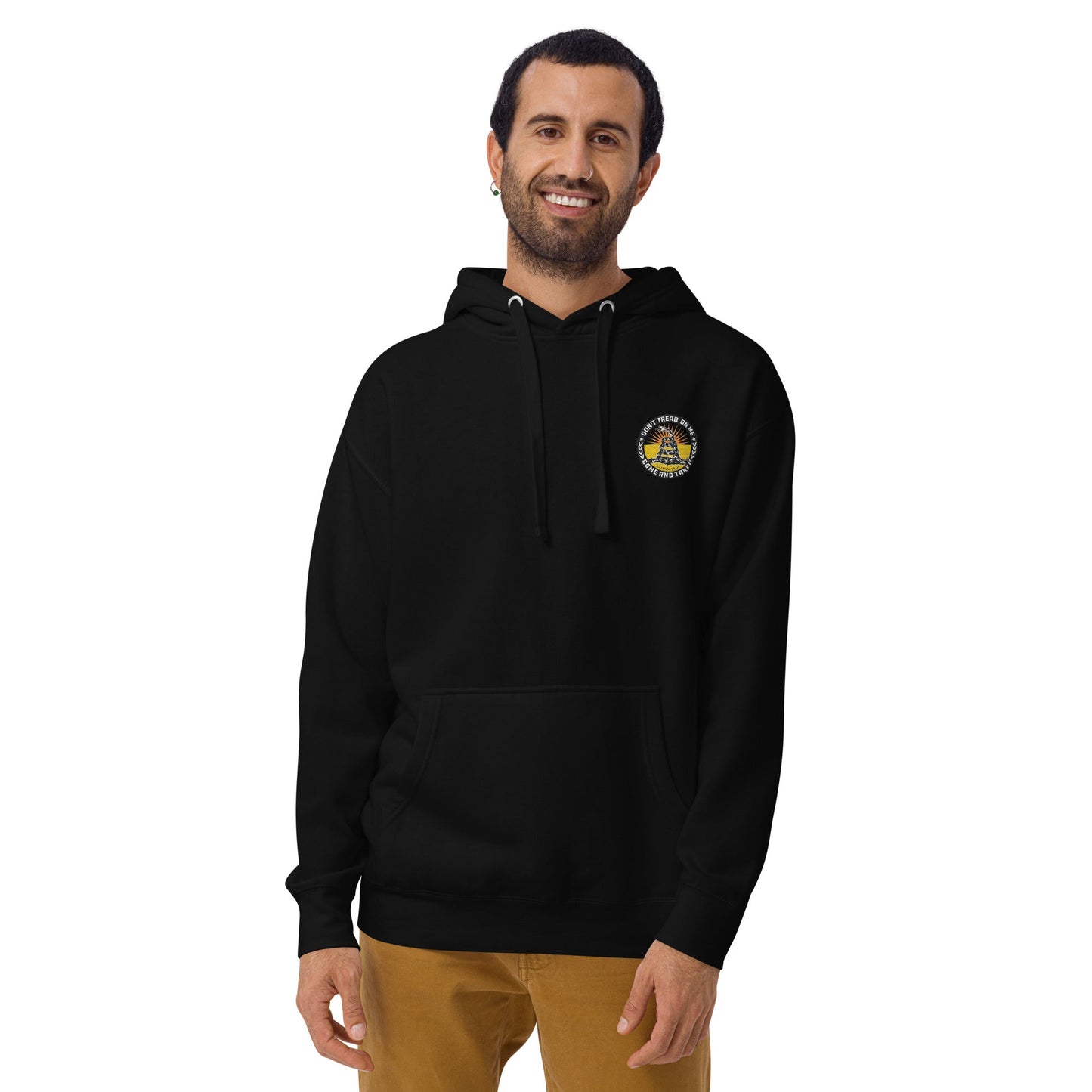 Don't Tread On Me Embroidered Unisex Hoodie