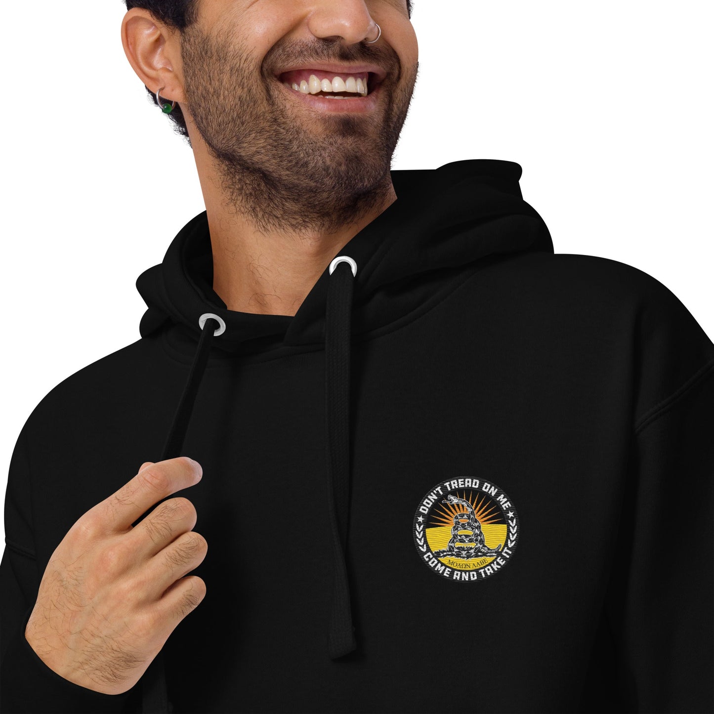 Don't Tread On Me Embroidered Unisex Hoodie