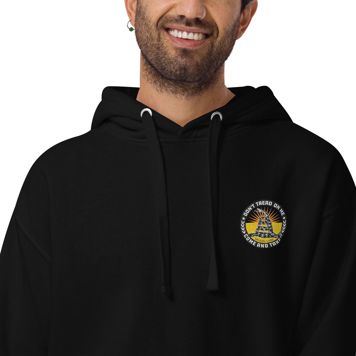 Don't Tread On Me Embroidered Unisex Hoodie