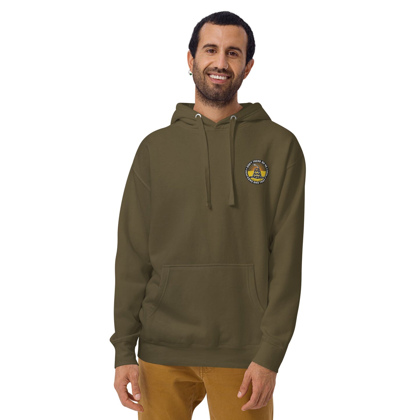 Don't Tread On Me Embroidered Unisex Hoodie