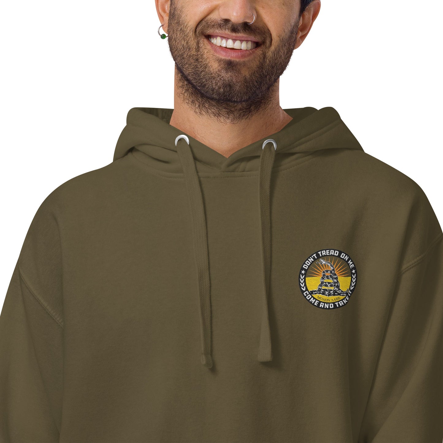 Don't Tread On Me Embroidered Unisex Hoodie