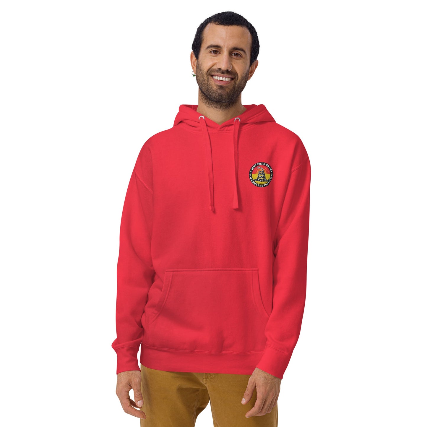 Don't Tread On Me Embroidered Unisex Hoodie