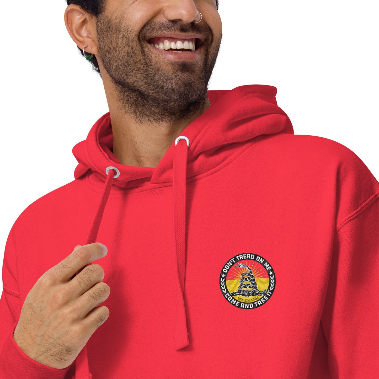 Don't Tread On Me Embroidered Unisex Hoodie