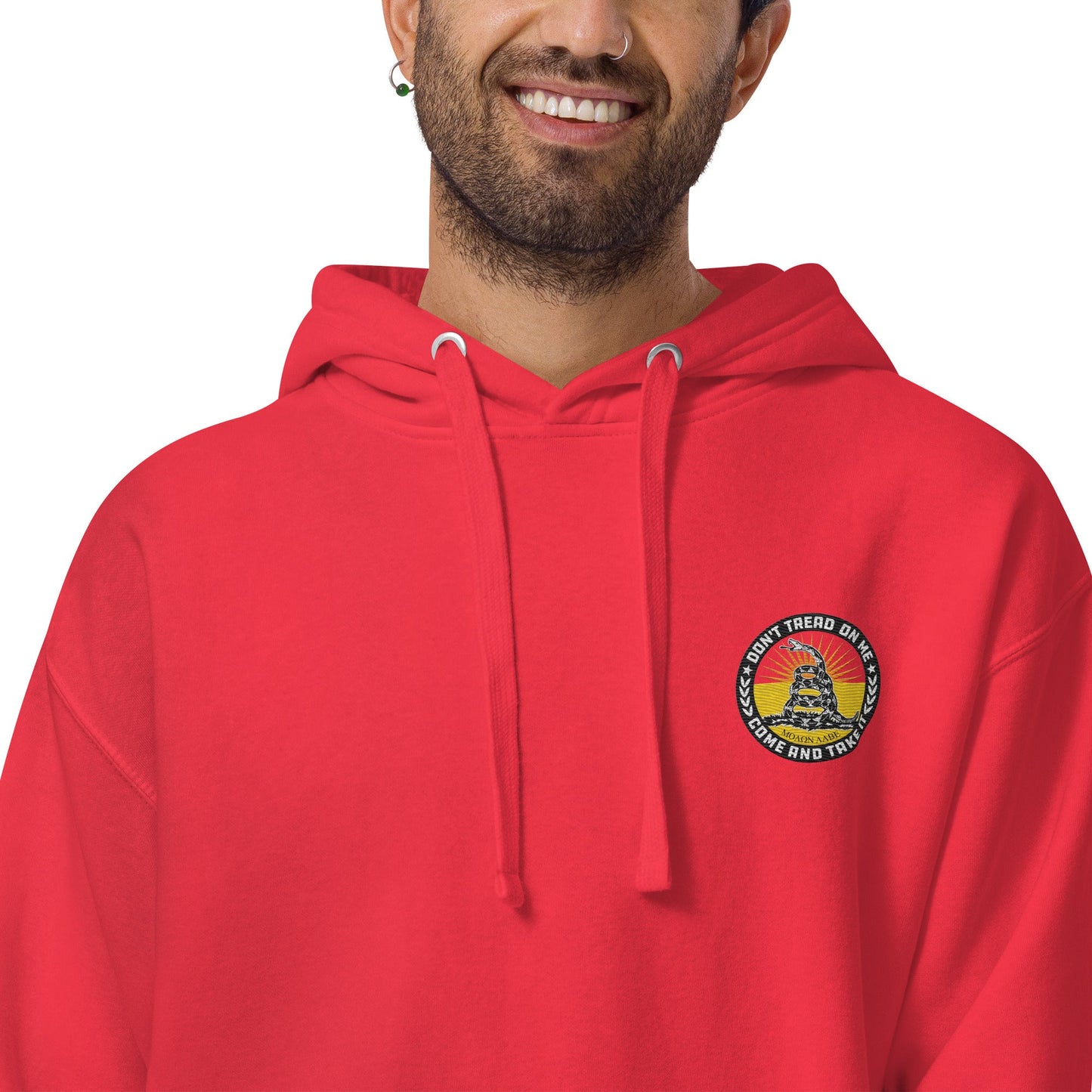 Don't Tread On Me Embroidered Unisex Hoodie