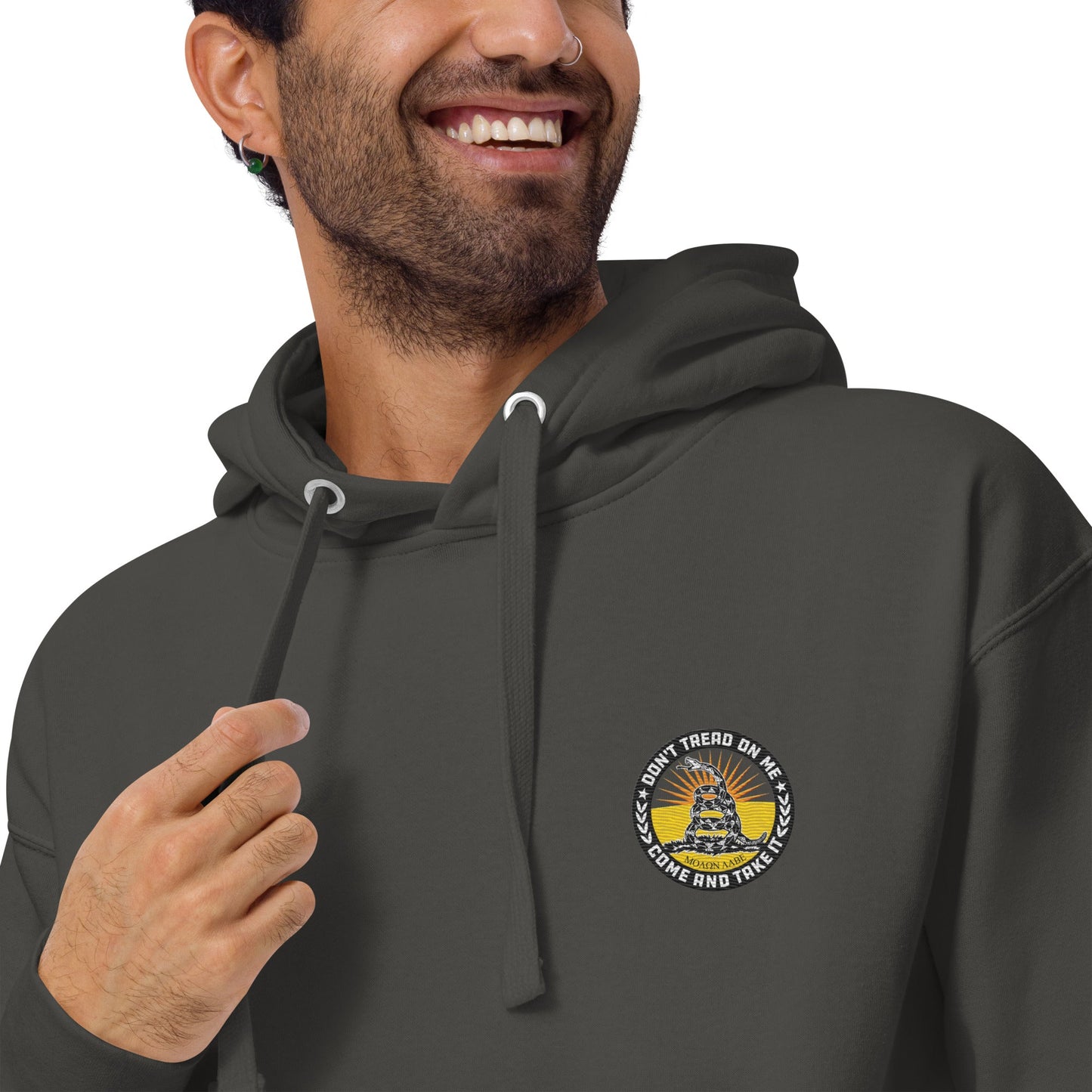 Don't Tread On Me Embroidered Unisex Hoodie