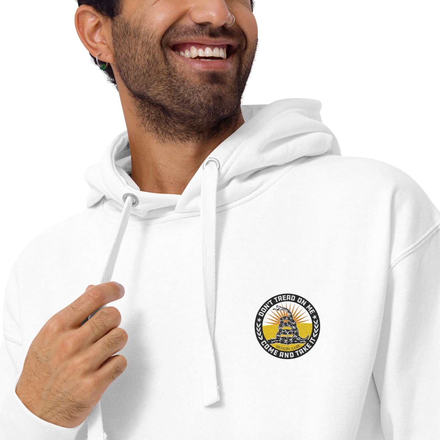 Don't Tread On Me Embroidered Unisex Hoodie