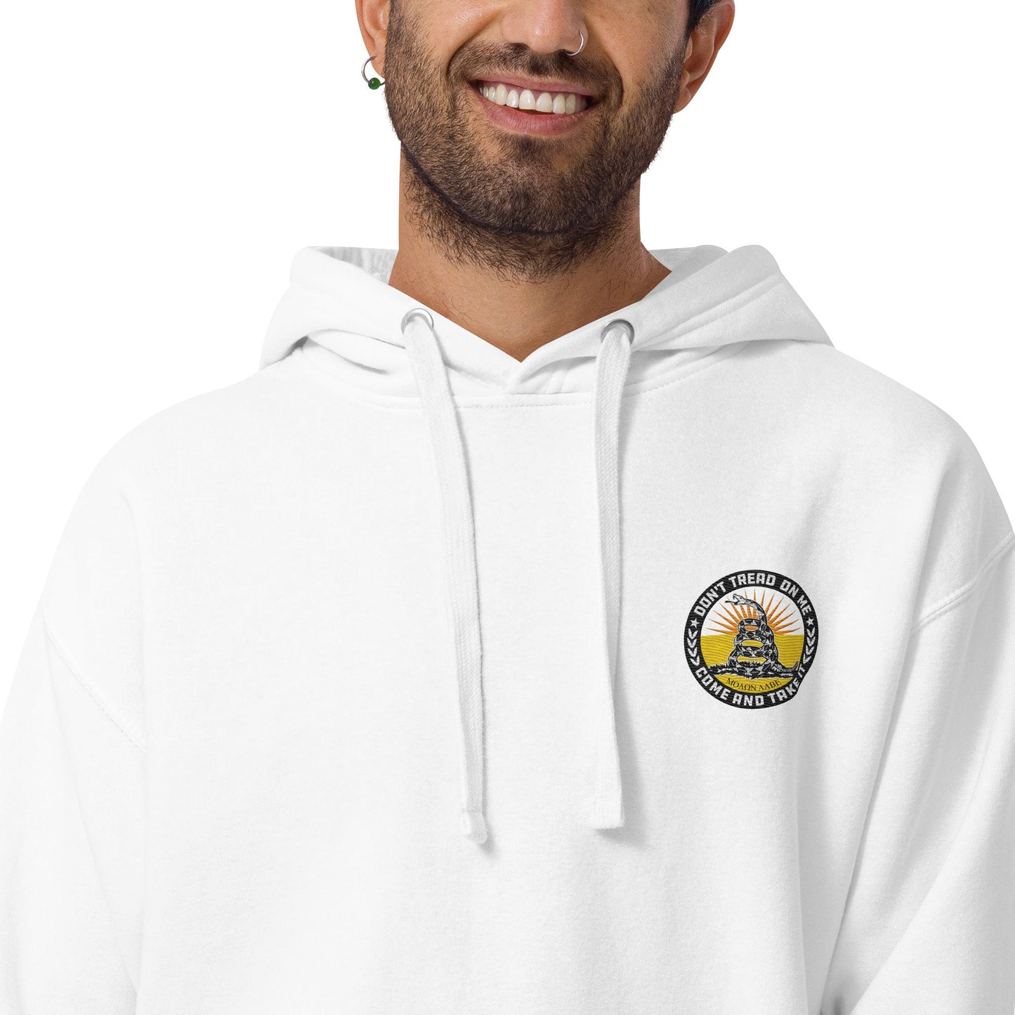 Don't Tread On Me Embroidered Unisex Hoodie
