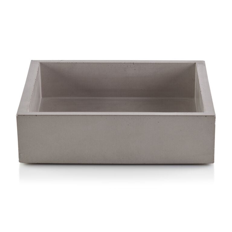 Concrete Napkin/Valet Bin: Gray