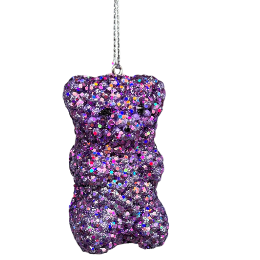 Bedazzled Gummy Bear Ornament - Sweet and Sparkly
