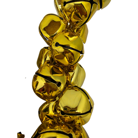 70 Inch Metal Jingle Bell Garland - Gold
