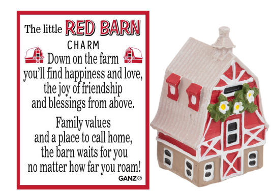 The Little Red Barn Charm - A Heartwarming Symbol of Home and Belonging
