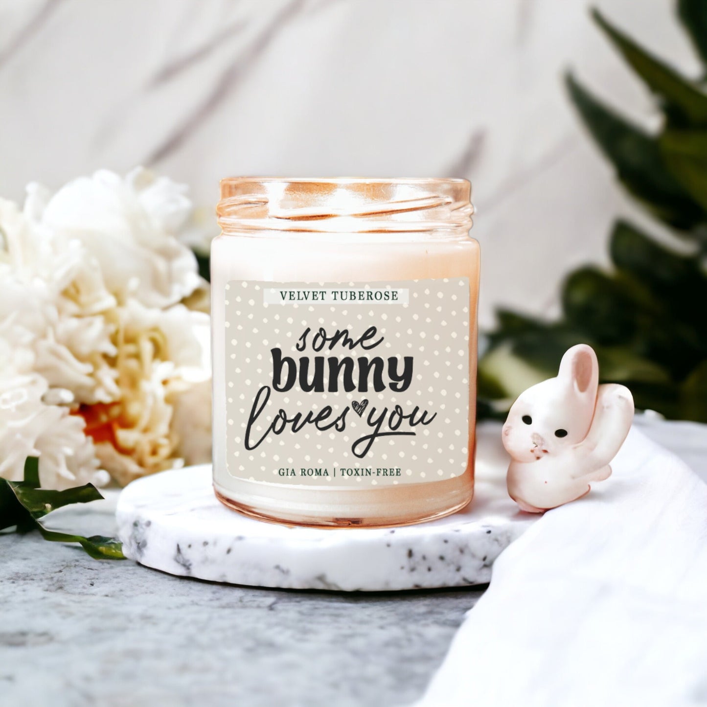Velvet Tuberose Scented Candle Rich Floral Tuberose Aroma Long-Lasting