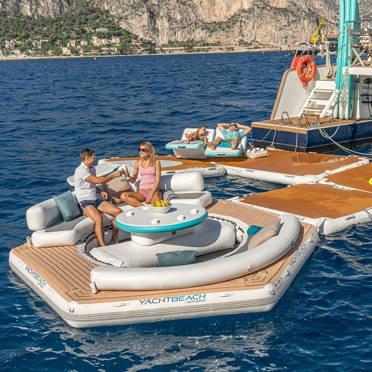Yachtbeach by Spinera Inflatable Pavilion Lounge Setup Platform [410 x 355cm]