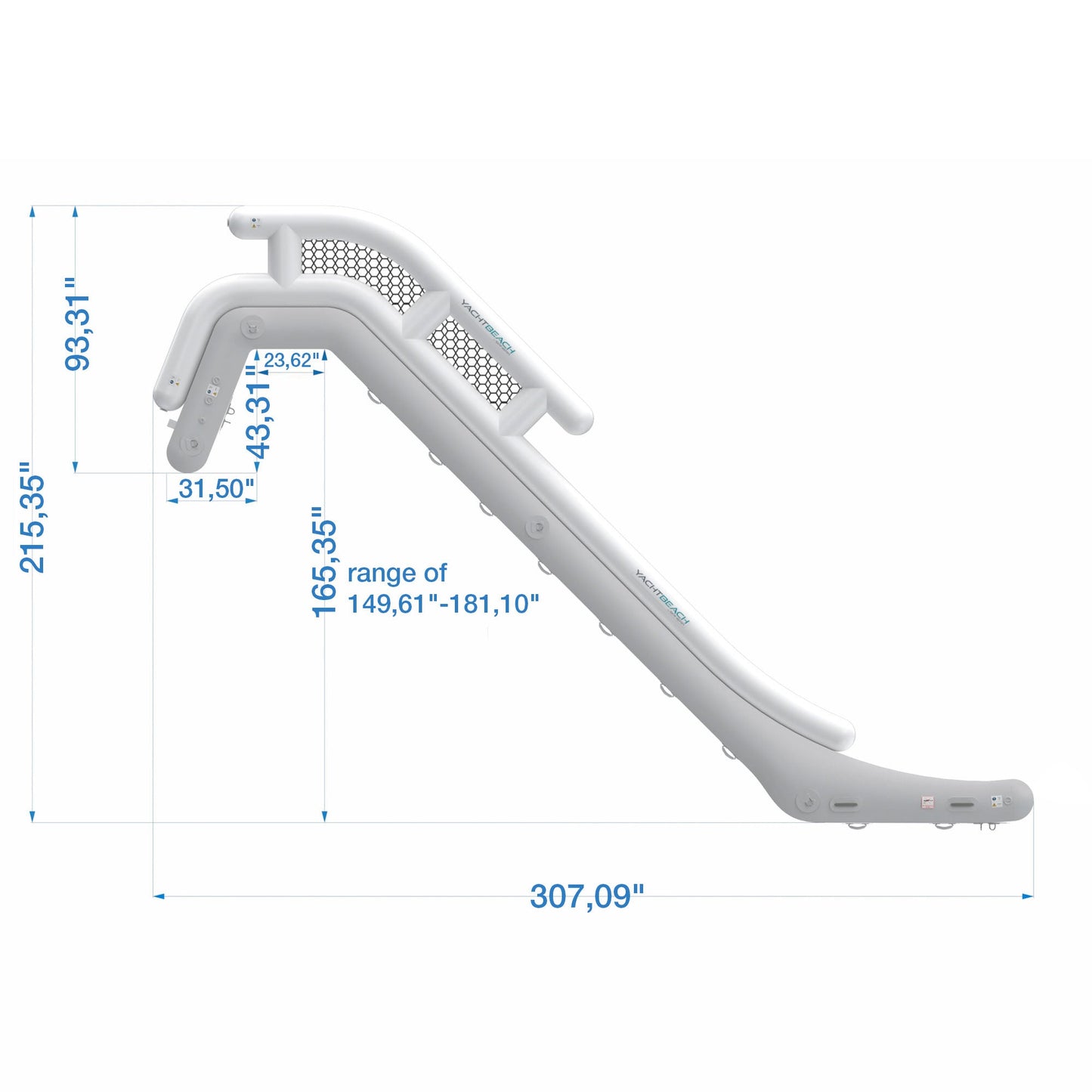 Yachtbeach by Spinera Magic Yachtslide - Easy Install Boat Slide