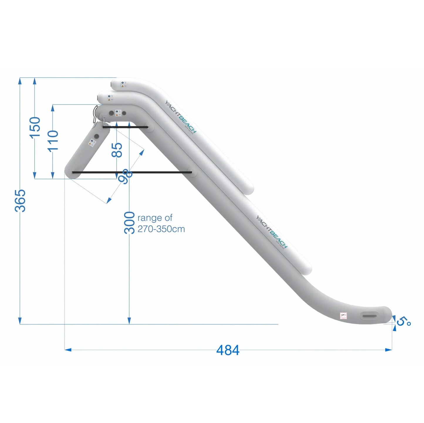 Yachtbeach by Spinera Magic Yachtslide - Easy Install Boat Slide