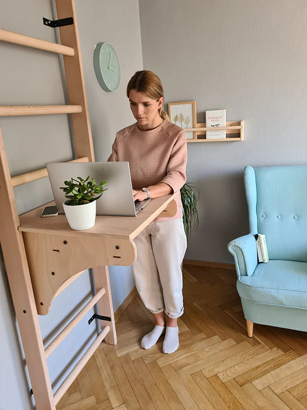 BenchK 112 Childrens Home Gymnastics Ladder with Removable Desk