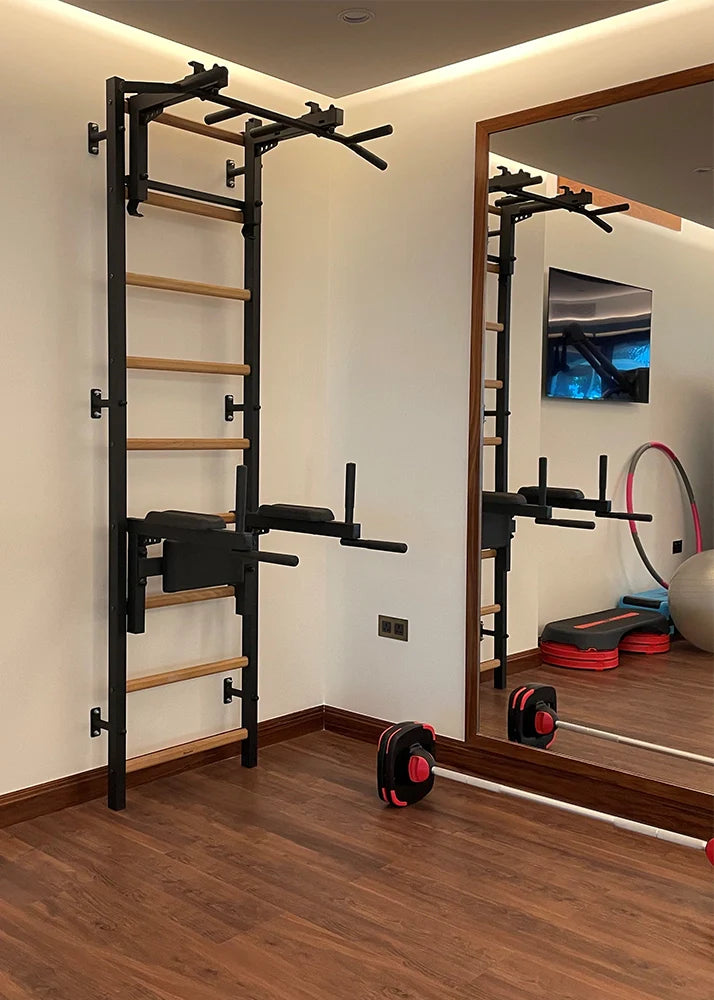 BenchK 732 Fitness Stall Bar with Pull-Up and Dip Station for Home Gym