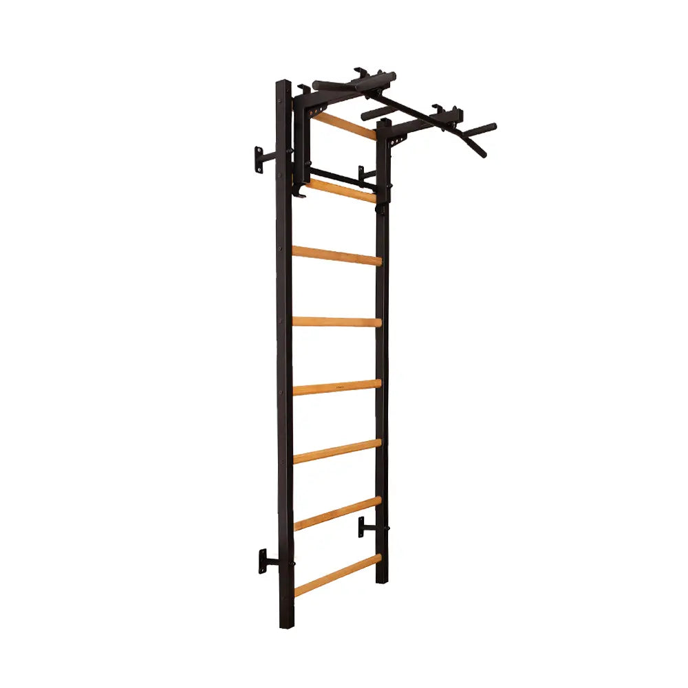 BenchK 231 Gymnastic Wall Bars with Convertible Pull-up Bar / Barbell Holder