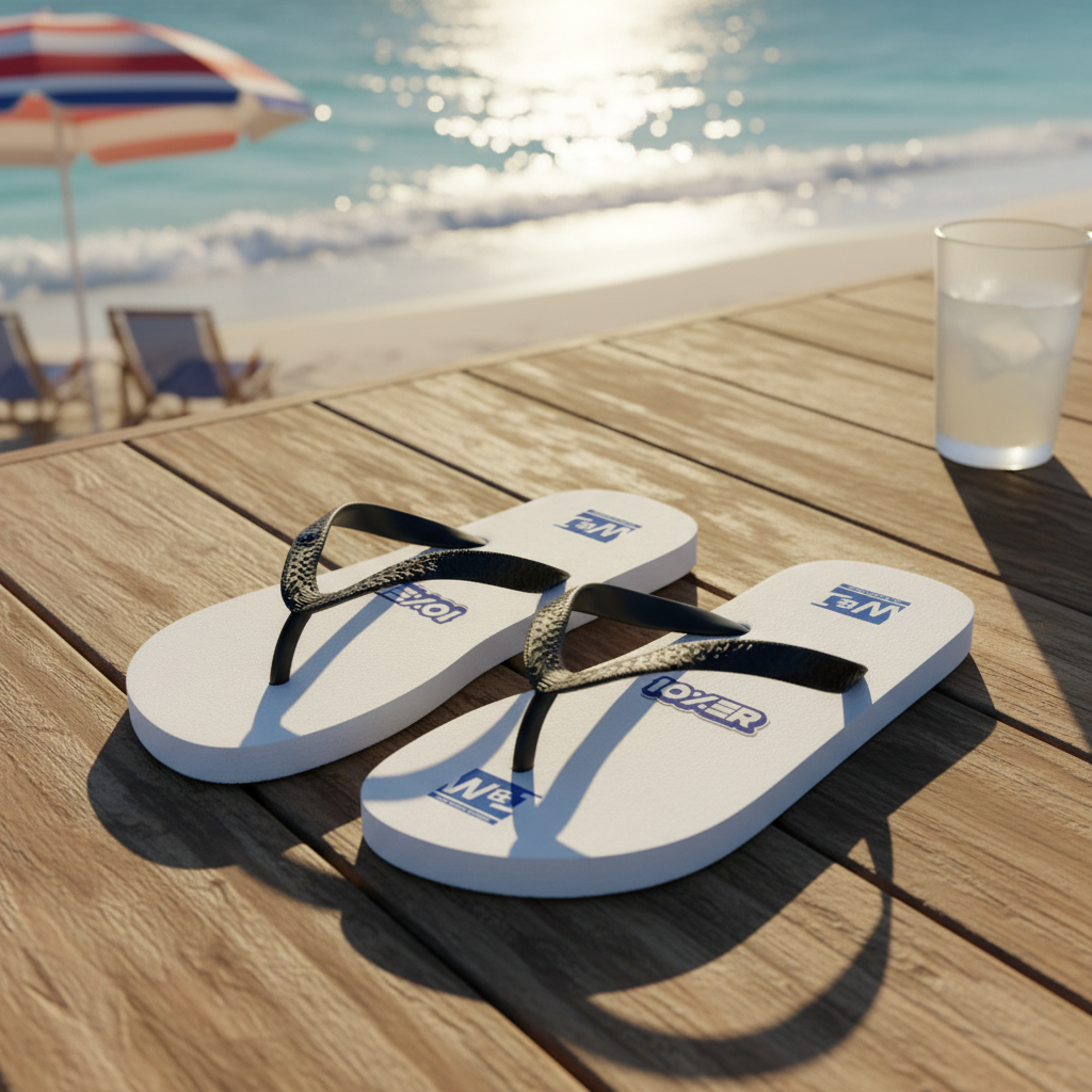 Walton & Johnson Flip-Flops - Radio Gawds Summer Style - 4LibertyShop.com