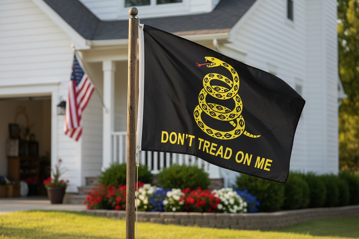 Walton & Johnson - Gadsden Flag Black