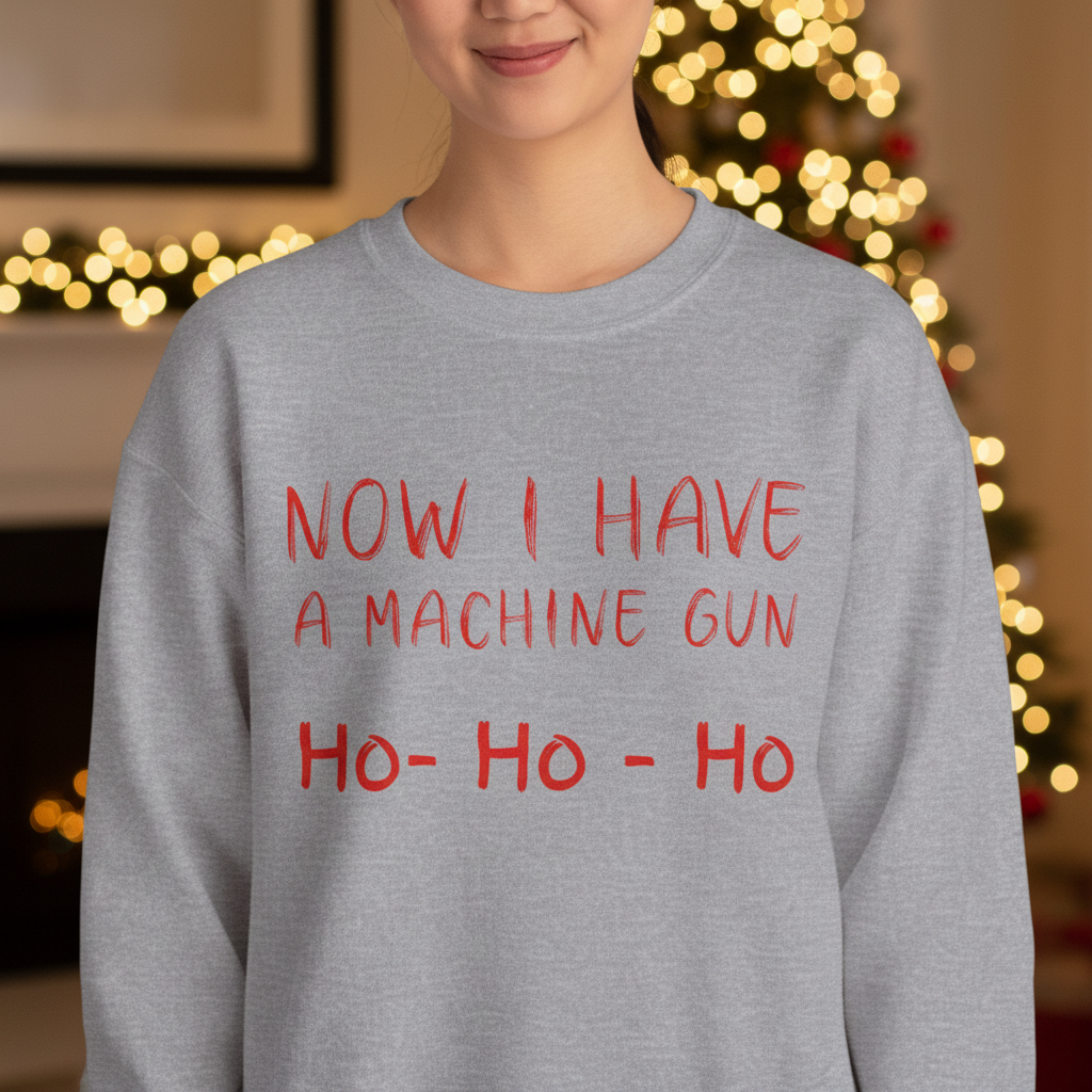 Walton & Johnson: Now I Have a Machine Gun Sweatshirt - 4LibertyShop.com