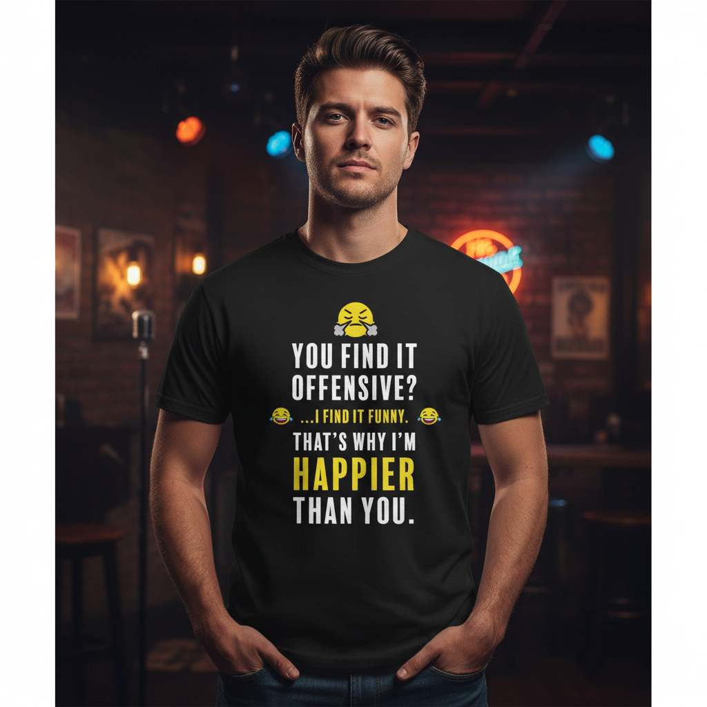 Walton & Johnson: Offensive Is Funny T-Shirt - 4LibertyShop.com