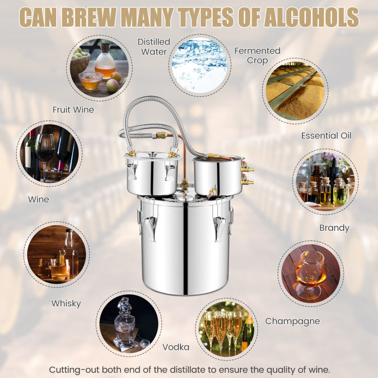 5/10 Gal Water Distiller for DIY Whisky