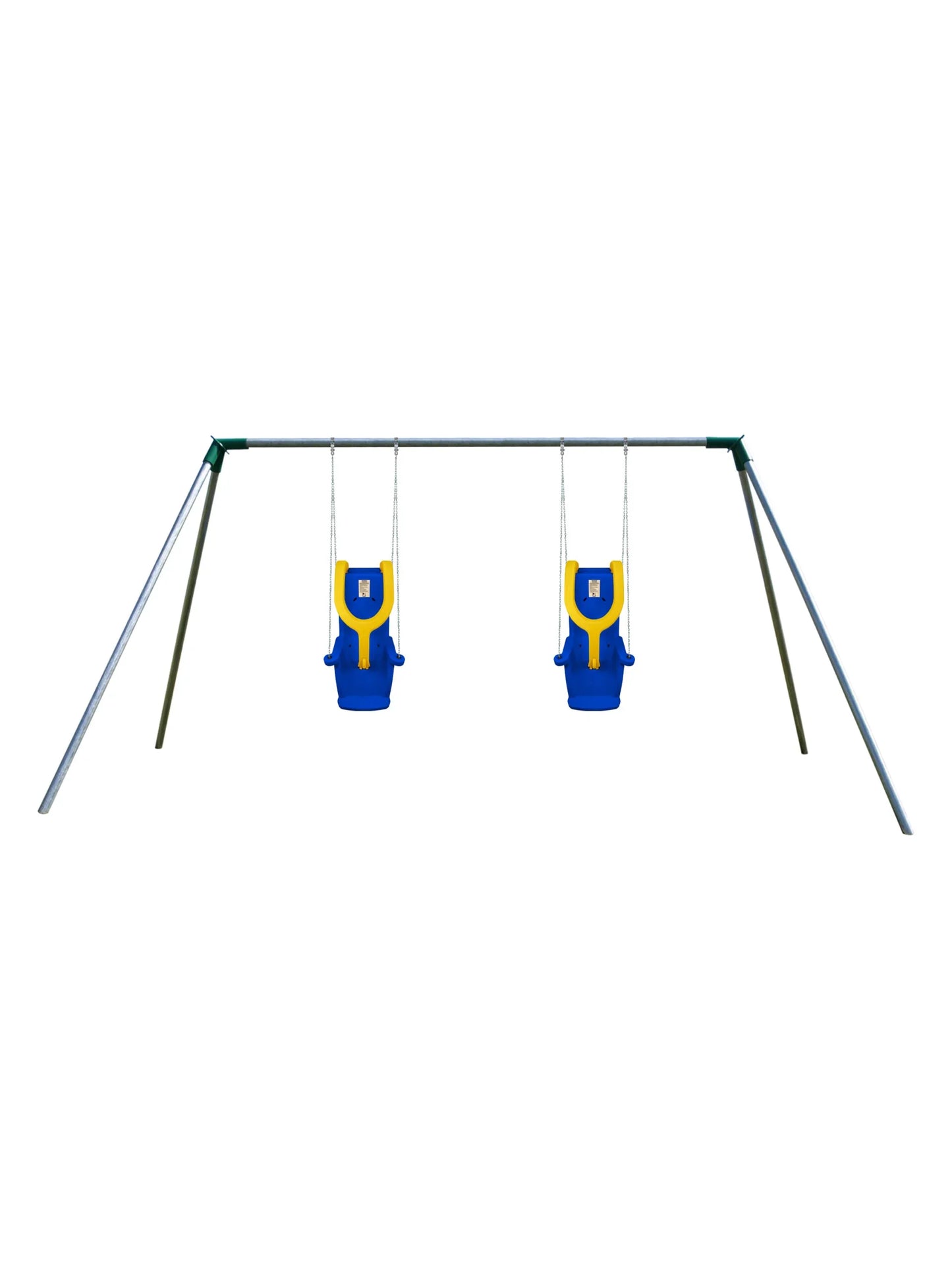 8 ft Commercial ADA Swing Set 2 Seats 1 Bay Heavy Duty