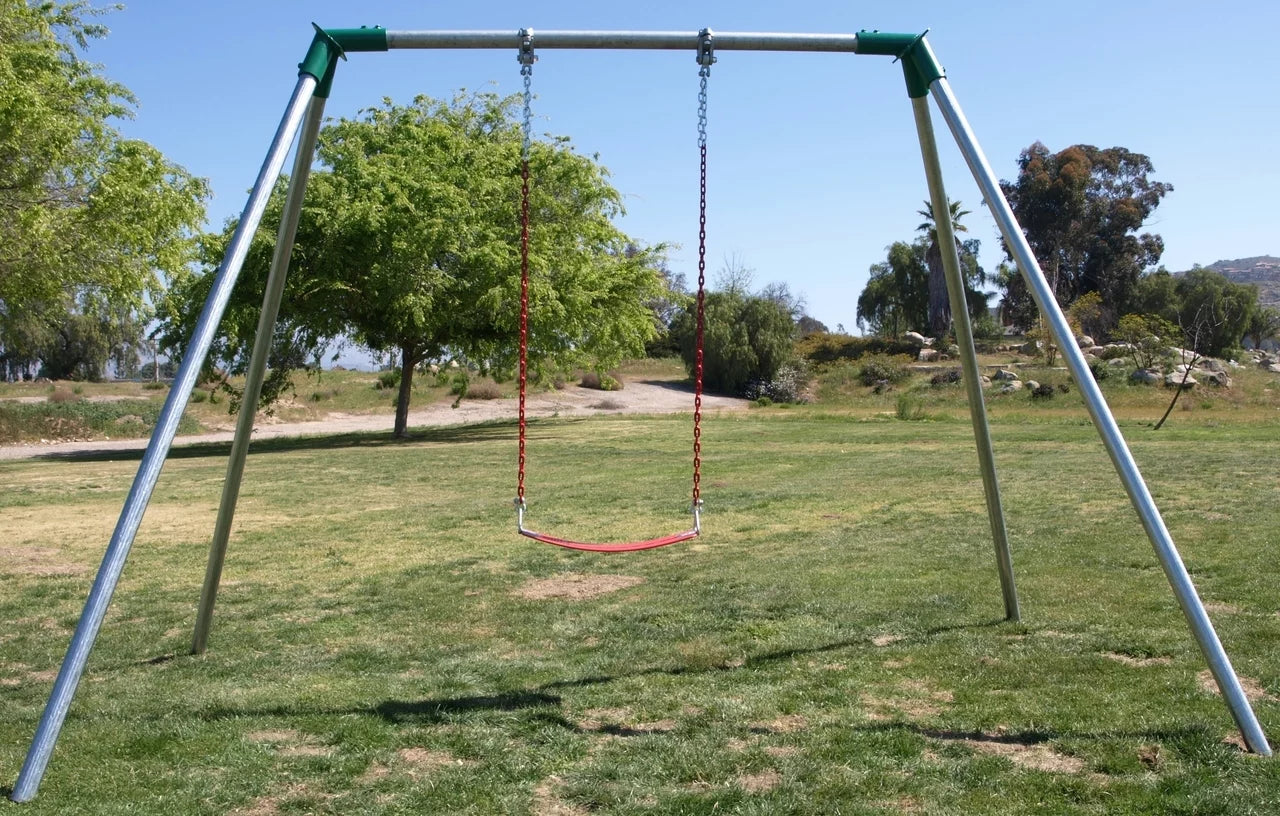6 ft Commercial Swing Set 1 Swing 1 Bay Heavy Duty