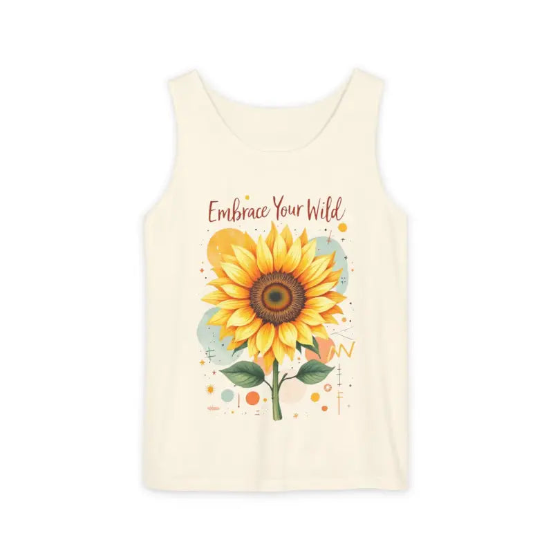 Ocean State Styles Tank Top Vibrant Sunflower Print