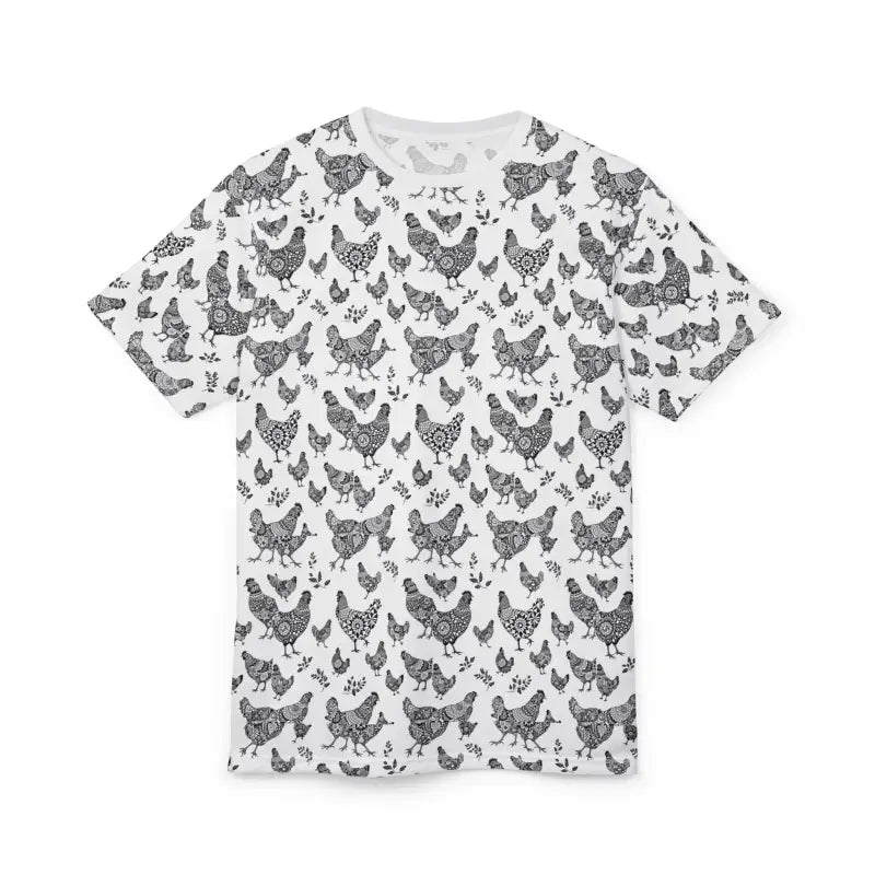 Ocean State Styles T Shirt Farmhouse Chicken Pattern