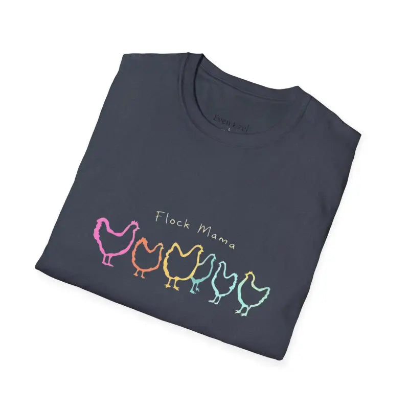 Ocean State Styles Unisex T Shirt Flock Mama Chicken Graphic
